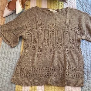 Max Studio linen blend sweater top